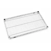 METRO Wire Shelf: 72 in x 18 in, 72 in Overall Wd, 5 Shelves, 1/4 in Lip Ht, NSF Approved