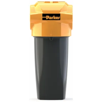 Parker Compressed Air Filter: 0.01 micron, 1 in NPT, 127 cfm, 232 psi Max Op Pressure - Coalescing Filter for Oil Removal