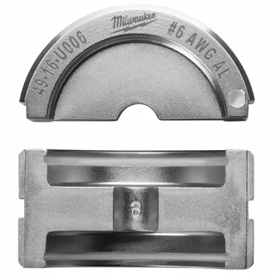 MILWAUKEE 49-16-U006 U Style Crimping Die Set, 6 AWG - Milwaukee Replacement Crimping Dies