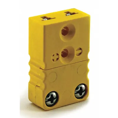 Dayton Thermocouple Jack: Jack, For Type K Thermocouple Type, Mini Plug, Flat - Thermocouple Plugs