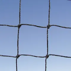 Heavy-duty black polyethylene netting for bird exclusion. Provides 625 sq ft coverage area. Rot-resistant for long-term outdoor use in agricultural, commercial, and industrial settings.
