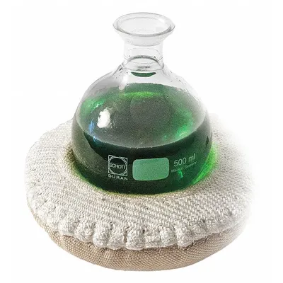 BRISKHEAT Heating Mantle: 3 L Capacity, 500 W Watt - Max, Fiberglass Cloth - Cloth-Housed Lower Hemispherical Heating Mantles