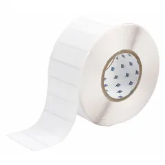 Tamper-indicating precut label rolls with white gloss finish. Each label measures 1 in x 3 in with a 1 in core, 3,000 labels per roll. When removed, labels leave a VOID pattern to reveal unauthorized access. Suitable for sealing industrial equipment, parts, and enclosures.