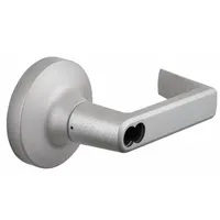 Aluminum lever-type outside trim for exit push bars, suitable for doors up to 36 inches wide. ADA compliant for accessibility in commercial and institutional buildings. Designed for use with mechanical exit devices