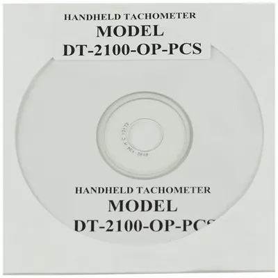 SHIMPO Software: Software, Non-Contact Tachometer, 5 1/2 in Overall Lg - Shimpo Tachometer Accessories