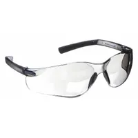 CONDOR Safety Glasses: Blue/Gray Lens, Frameless, Mirrored, Gray/Silver Frame, V300 Series