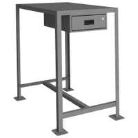 DURHAM MFG Work Table: Fixed Ht, Steel, 36 in x 24 in, 2,000 lb Overall Load Capacity, Steel (MPN MTD243642-2K195)