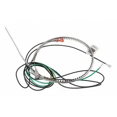 Crankcase heater for compressor applications, operating at 480V AC with a power rating of 70 W. Designed to prevent refrigerant migration and oil dilution during off-cycles, ensuring reliable compressor startup. Features a 12.5-inch lead length.