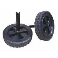 This wheel is a replacement component for knobs, handles, and wheels assemblies in HVACR equipment. It is used for manual control or adjustment of settings in commercial and industrial heating, ventilation, air conditioning, and refrigeration systems. Sold as a 2-pack