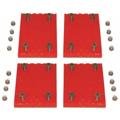 Polyurethane replacement pads for barrier grabs. Each pack includes four 18-inch pads. Used as a direct replacement component for compatible barrier grab accessories in lifting and handling applications.