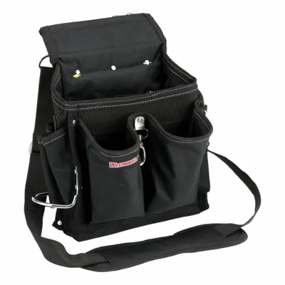 WESTWARD Tool Pouch: For 2 3/4 in Belt Wd - Max, 20 Pockets - Polyester Tool Pouches