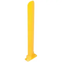 Pallet Rack Guard: Steel, V Shape, 3 in Overall Lg, 0.2 in Overall Thick, Yellow, Powder Coated (MPN NPG4-36)