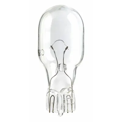 OEM T5 Tubular Wedge Base Lamp, W2.1x9.5d, 6V AC, White, 909, 10-Pack - W2.1x9.5d Wedge Base Lamps
