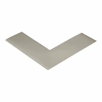 MIGHTY LINE Floor Marking Shape: L, Solid, Gray, No Legend, 2 in x 6 in, 50 mil Tape Thick - L-Shaped Floor Marking Tape