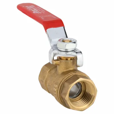 OEM Brass Ball Valve, 1/2 in, FIP x FIP, Full Port, Lever Handle - Brass Ball Valves