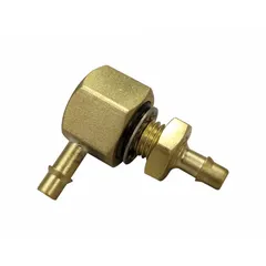 This stainless steel barbed tube fitting elbow connects two tubes at a 90-degree angle. The barbed design grips hose interiors for a secure, leak-resistant seal without clamps. Suitable for pneumatic, hydraulic, or fluid transfer systems requiring reliable connections in tight spaces.