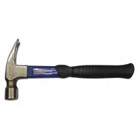 Straight Claw Hammer: Steel, Textured Grip, Fiberglass Handle, 20 oz Head Wt, 13 in Overall Lg (MPN 6DWH7)
