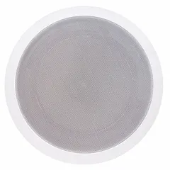 The SPECO TECHNOLOGIES SPG66T is a powered, indoor ceiling-mount speaker with a built-in transformer. This 2-way unit has an 8 ohm impedance and a 9-inch overall width. Suitable for commercial sound applications such as paging, background music, and public address systems.
