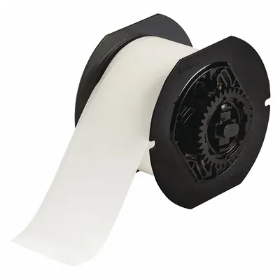 BRADY Continuous Label Stock: 2 1/4 in x 100 ft, Paper, Inkjet Print-Receptive/Water Dissolvable - Brady Water-Dissolvable Continuous Label Rolls
