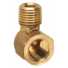 This 90° threaded pipe elbow is designed for high-pressure potable water systems. It connects two 3/4 in pipes, allowing a change in direction. Rated for a maximum operating pressure of 1,000 psi, it measures 1 1/2 in in length.