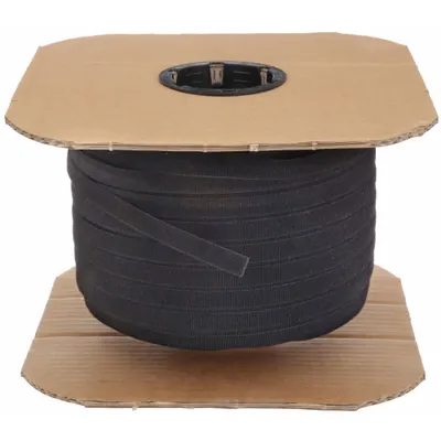 RIP-TIE Hook-and-Loop Cable Tie Roll: 600 ft Lg, 0.5 in Wd, 50 lb Tensile Strength - Cut to Length Hook-and-Loop Cable Tie Rolls