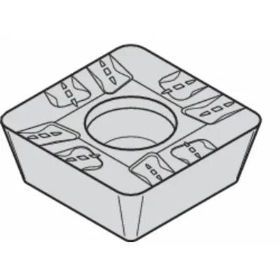 WIDIA Square Milling Insert: SDMT54PDRMH, SDMT1506PDRMH (MPN 2030414) - Square (S) Indexable Milling Inserts