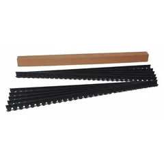Paver Edging, 60 ft L, 2 1/2 in W, 1 13/16 in D, PVC, Black