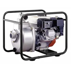 This engine-driven water pump features a 4 4/5 hp Honda engine with recoil-start ignition and an aluminum volute. It has 2 in NPT inlet and outlet ports and delivers a maximum head of 187 ft. Suitable for dewatering, irrigation, and clean water transfer in construction, agricultural, and industrial settings.