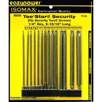 EAZYPOWER Driver Bit: Power Bit, Imperial, Security Torx® Head, TR50 Bit Industry Size, Security (MPN 77054/B)