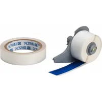 Continuous Label Stock: 1 in x 50 ft, Polyester With Rubber Adhesive, Blue (Gloss) (MPN M7-1000-483-BL-KT)