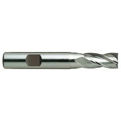 YG-1 Square End Mill: High Speed Steel, TiCN Coated, 4 Flute, 15/32" Mill Dia - General Purpose High-Speed Steel Square End Mills