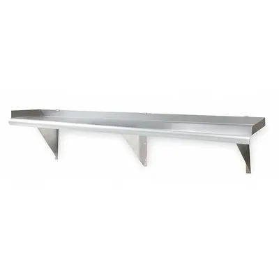 EAGLE GROUP Wall Shelf: 36 in x 12 in x 12 in, 150 lb Load Capacity, Stainless Steel - Stainless Steel Solid Wall-Mount Shelving