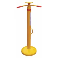 Trailer Stabilizing Jack: Spin-Top, 5,000 lb Max Lifting Capacity, 44 in Min Lift Ht, Round, Yellow