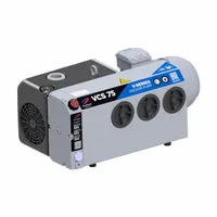 RIETSCHLE THOMAS Vacuum Pump: 3 hp, 3 Phase, 208-230/460V AC, 49.4 cfm Free Air Displacement, VC-75
