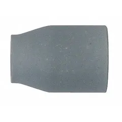 Gas lens nozzle for TIG welding, made of alumina, size No. 6 standard. Designed to improve shielding gas coverage and reduce turbulence, resulting in cleaner welds on stainless steel and non-ferrous metals. Sold in a pack of 10.