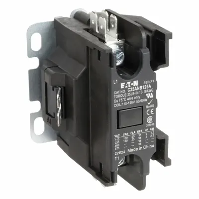 EATON C25ANB125A Non-Reversing Definite Purpose Contactor - Non-Reversing Definite Purpose Contactors