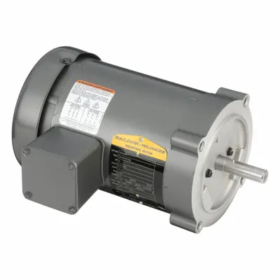 BALDOR General Purpose Motor: C-Face Mount, Totally Enclosed Fan Cooled, 1/2 hp - C-Face 3-Phase General Purpose AC Motors