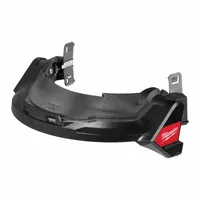 MILWAUKEE Face Shield Frame: Slotted Attachment Type, Polycarbonate, Black (MPN 48-73-1456)