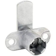 Master keyed cam lock with small format interchangeable core (SFIC) for flexible key control. Zinc die-cast construction with chrome-plated finish. Suitable for cabinets, lockers, and enclosures requiring core rekeying without lock body removal.