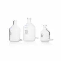 KIMBLE Reservoir Bottle: 2 L, 250 mm, Colorless, Wide Mouth Size, 4 Numbers of Bottles Included (MPN KC14607-2000)
