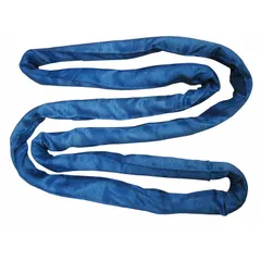 This endless round sling is constructed with a polyester cover and core, providing flexibility and surface protection during lifting operations. With a 10 ft sling length and 2 1/2 in body diameter, it is suited for general overhead lifting and rigging tasks in industrial environments.