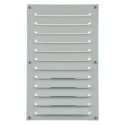 HOFFMAN Louvered Vent Kit: Louver Plate Kit, Mild Steel, 15.31 in Overall Ht - Louver Plate Kits