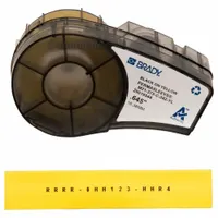 Sleeve Label: 21/32 in, Polyolefin, Yellow (Matte), For 4 AWG to 12 AWG Wire Gauge (MPN M21-375-C-342-YL)