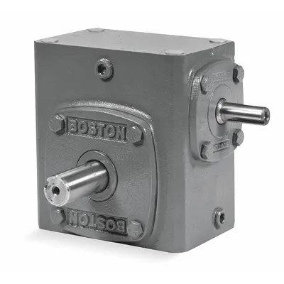 BOSTON GEAR Speed Reducer: 5:1, 350 RPM, 1.5 hp Input Max, 254 in-lb Output Max - Indirect-Drive Right-Angle Speed Reducers