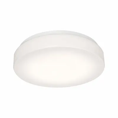 AFX INC. Flush Mount: 14 in Dia, White, 4 3/8 in Ht, 2,700 lm, 2700K/3000K/3500K/4000K/5000K - Cirrus Flush-Mount Lights