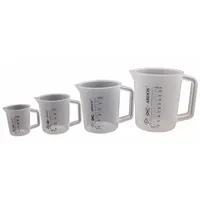 APPROVED VENDOR Beaker: Tall Form with Handle, Printed Graduation, Polypropylene, Translucent (MPN P50808)
