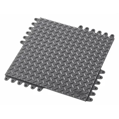 NOTRAX Interlocking ESD Mat: Interlocking ESD Mat Tile, 18 in x 18 in, NOTRAX 573 De-Flex ESD - NoTrax De-Flex Interlocking Mat System