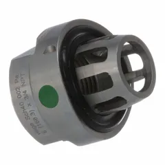 Carbon steel press-fit adapter fitting with a female NPT threaded end. Connects 6 in press-fit pipe to 3/4 in threaded components. Used in commercial and industrial carbon steel piping systems for water, gas, or fire protection applications.