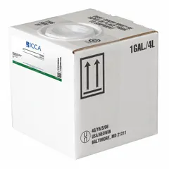Liquid pH buffer with a concentration range of pH 5.99 to 6.01, supplied in a 4 L plastic container packaged in a box. Lab grade, suitable for calibrating and verifying pH meters and electrodes in laboratory settings.