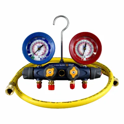 YELLOW JACKET Series BRUTE II Manifold Gauge Set - Analog Manifold Gauge Kits